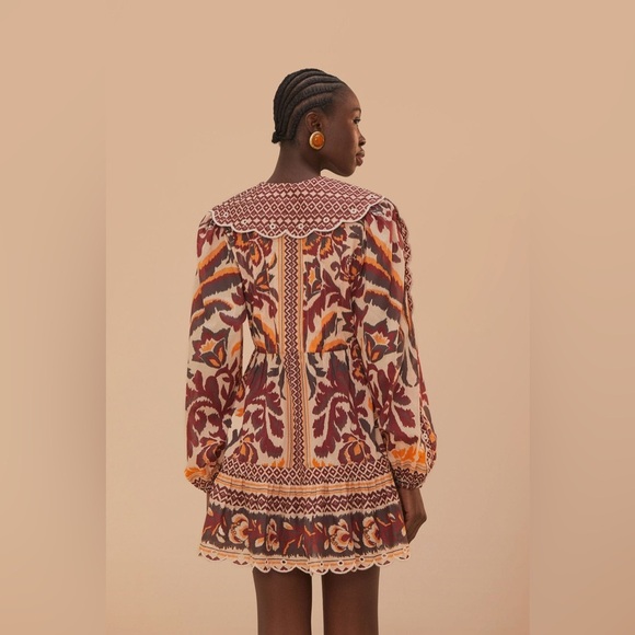 FARM Rio Cream Toucans Scarf Mini Dress - Picture 3 of 12